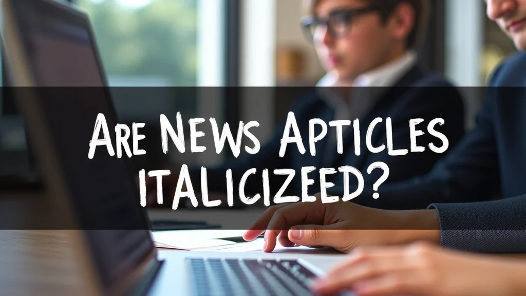 Are News Articles Italicized